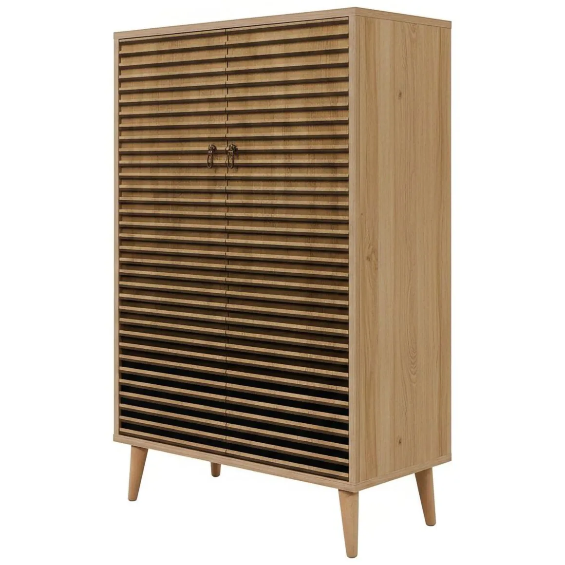 Credenza quercia 80x36x127h cm 2 ante - Andalusite