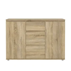 Credenza quercia 119x40x83h cm 2 ante e 3 cassetti - Zumpano