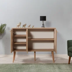 Credenza quercia 120x36x90h cm 3 ante - Haratan