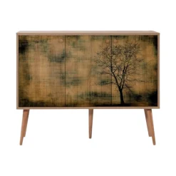 Credenza quercia 120x36x90h cm 3 ante - Haratan
