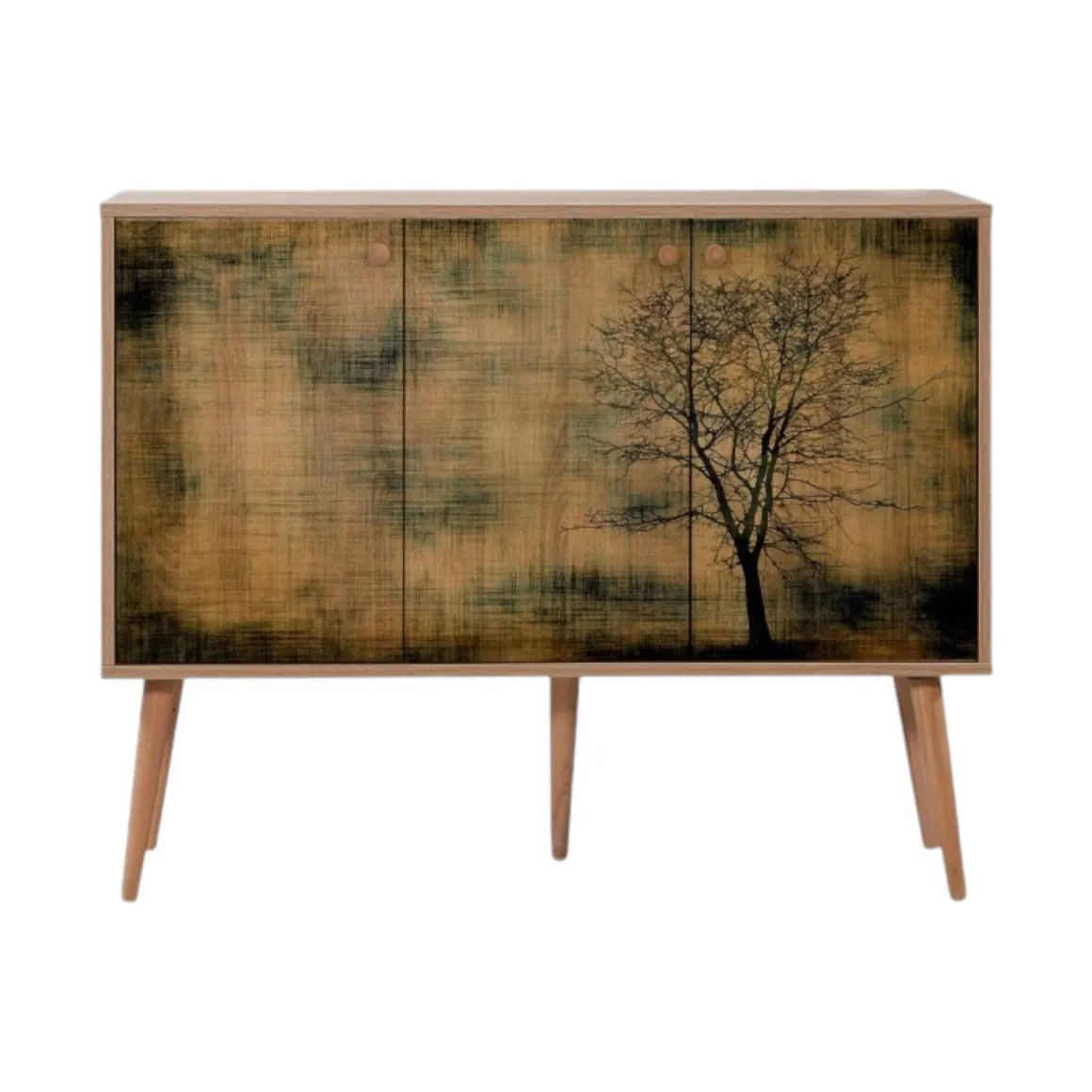 Credenza quercia 120x36x90h cm 3 ante - Haratan