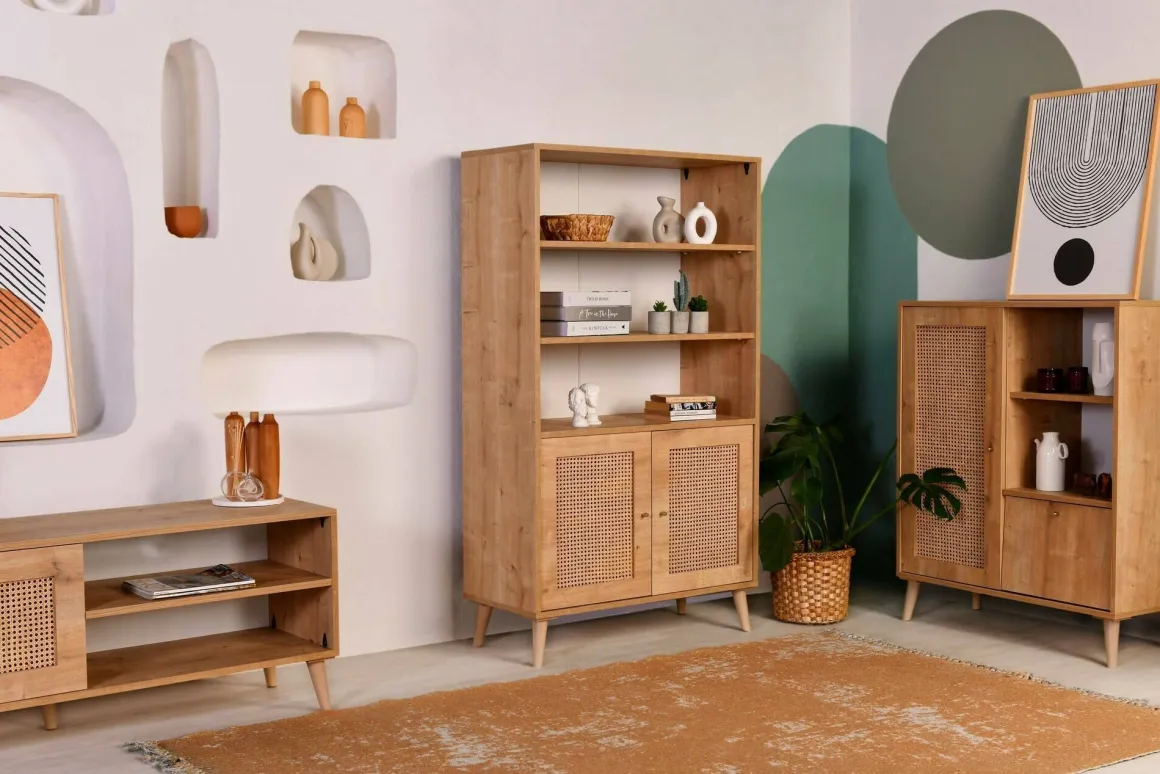 Credenza quercia 90x40x110h cm 2 ante - Skopje
