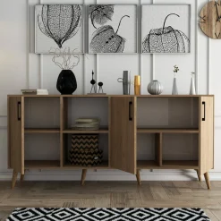 Credenza quercia 180x45x80h cm 3 ante - Vardah