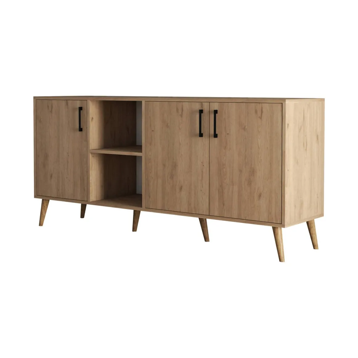 Credenza quercia 180x45x80h cm 3 ante - Vardah