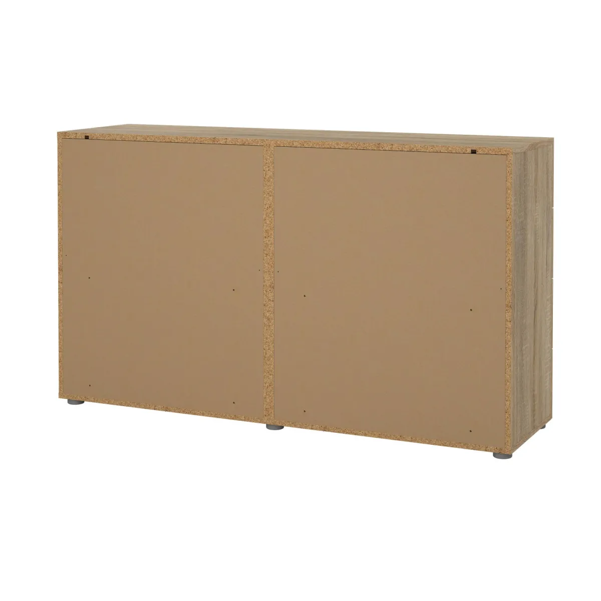Madie|Credenze > Dmora Credenza quercia 140x40x81h cm 8 cassetti - Phethai Marrone Quercia