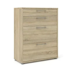 Credenza quercia 89x40x113h cm 4 cassetti - Anghiari