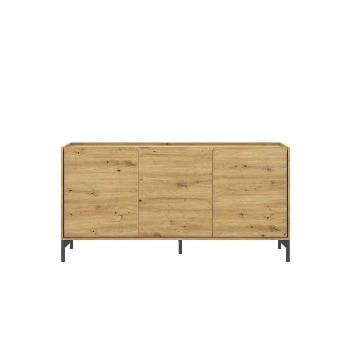 Cucina|Salotto > Dmora Credenza rovere nodi 155x43x75h cm 3 ante - Afrodite Marrone Rovere Nodi