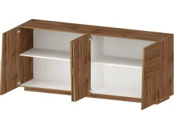 Credenza rovere 200x44x86h cm 4 ante - Arda