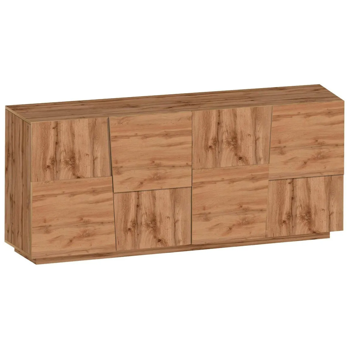 Credenza rovere 200x44x86h cm 4 ante - Arda