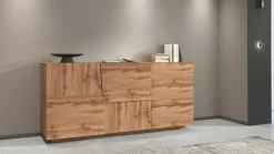 Credenza rovere 180x44x86h cm 2 ante e 3 cassetti - Avelignese