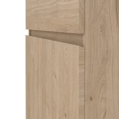 Credenza rovere 80x40x100h cm 2 ante e 1 cassetto - Genziana