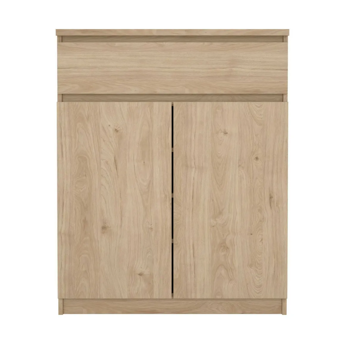 Credenza rovere 80x40x100h cm 2 ante e 1 cassetto - Genziana