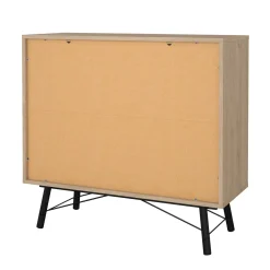 Credenza rovere 101x40x94h cm 6 cassetti - Maka