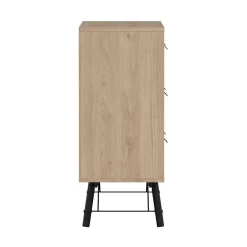 Credenza rovere 101x40x94h cm 6 cassetti - Maka