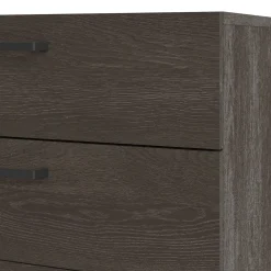 Madie|Credenze > Dmora Credenza rovere 140x40x81h cm 8 cassetti - Acetosella Marrone Noce