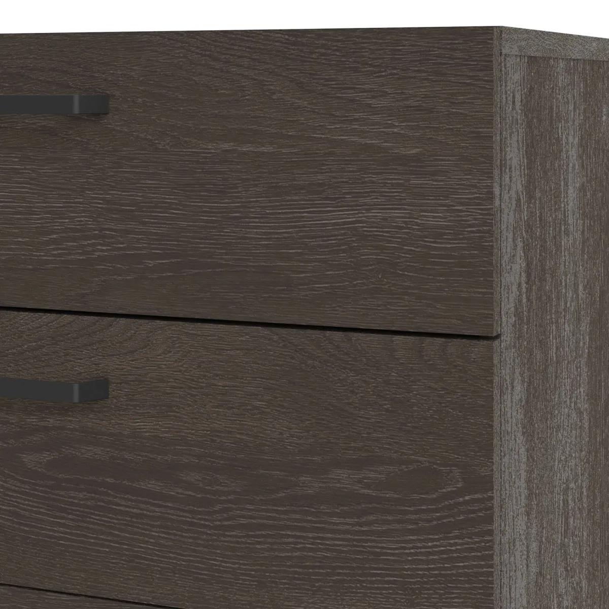 Madie|Credenze > Dmora Credenza rovere 140x40x81h cm 8 cassetti - Acetosella Marrone Noce