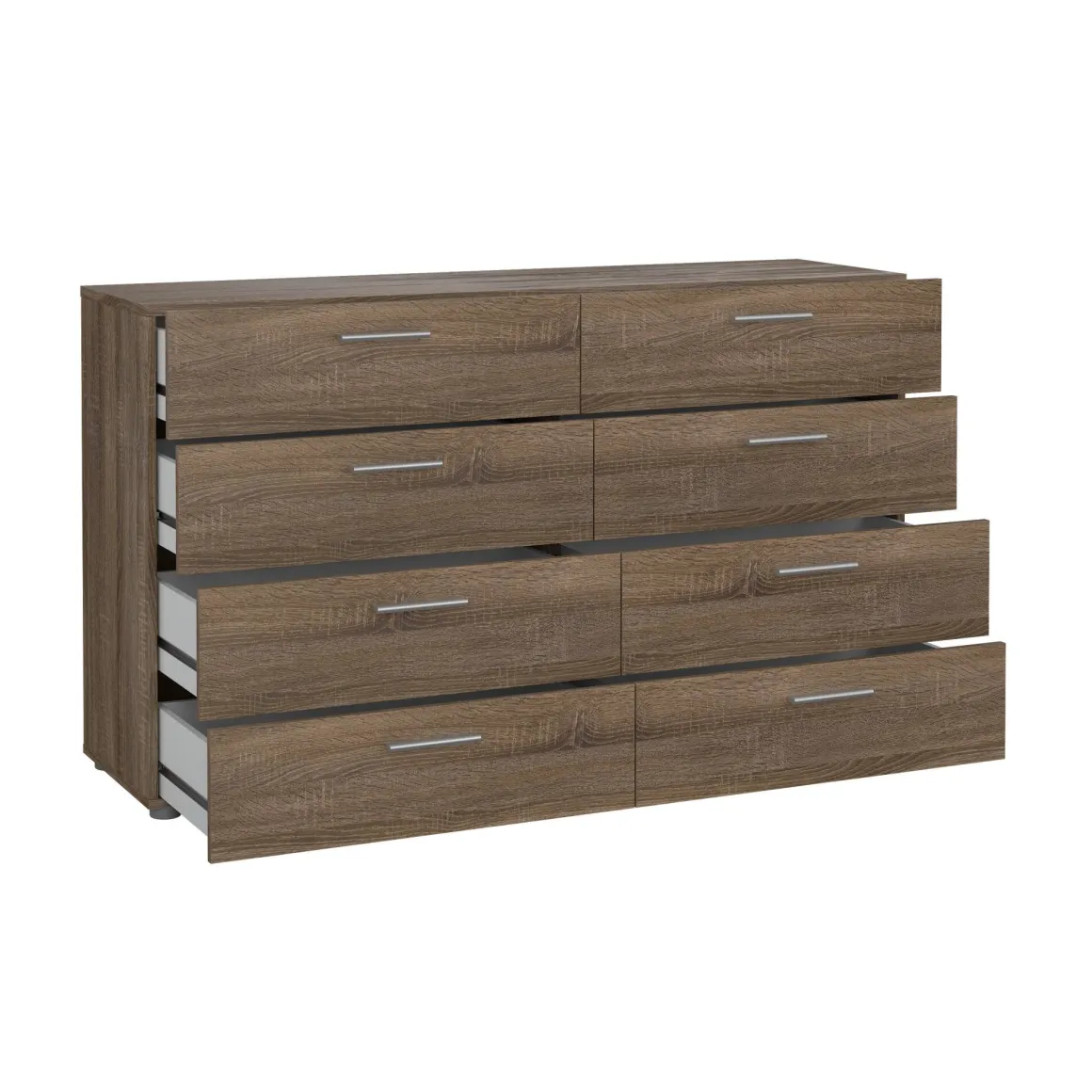 Credenza rovere 140x40x81h cm 8 cassetti - Phethai