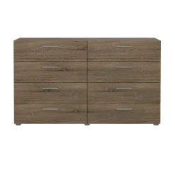 Credenza rovere 140x40x81h cm 8 cassetti - Phethai