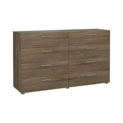Credenza rovere 140x40x81h cm 8 cassetti - Phethai