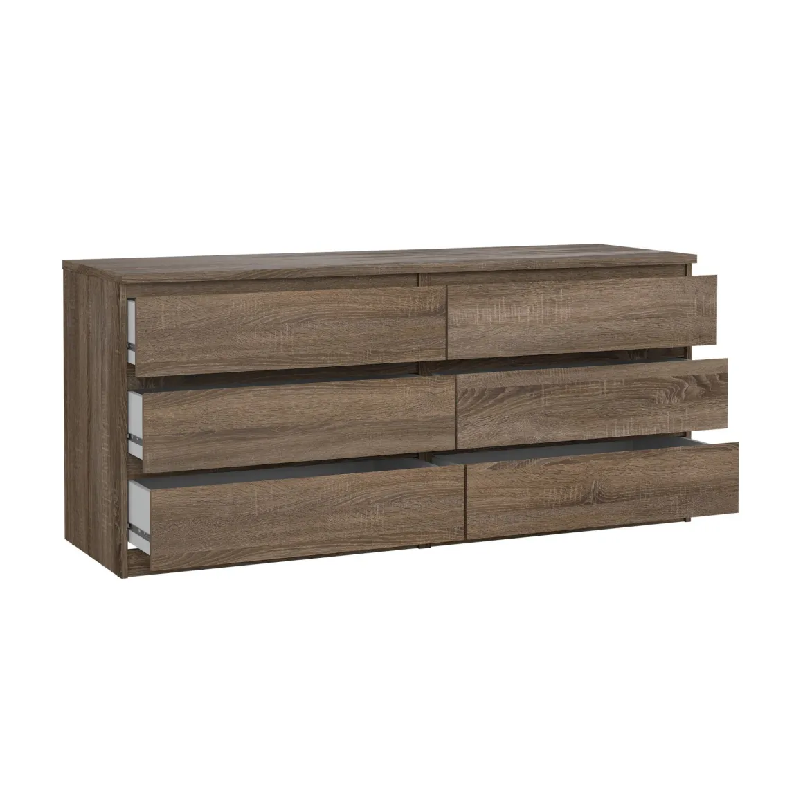 Credenza rovere 153x50x68h cm 6 cassetti - Joyce