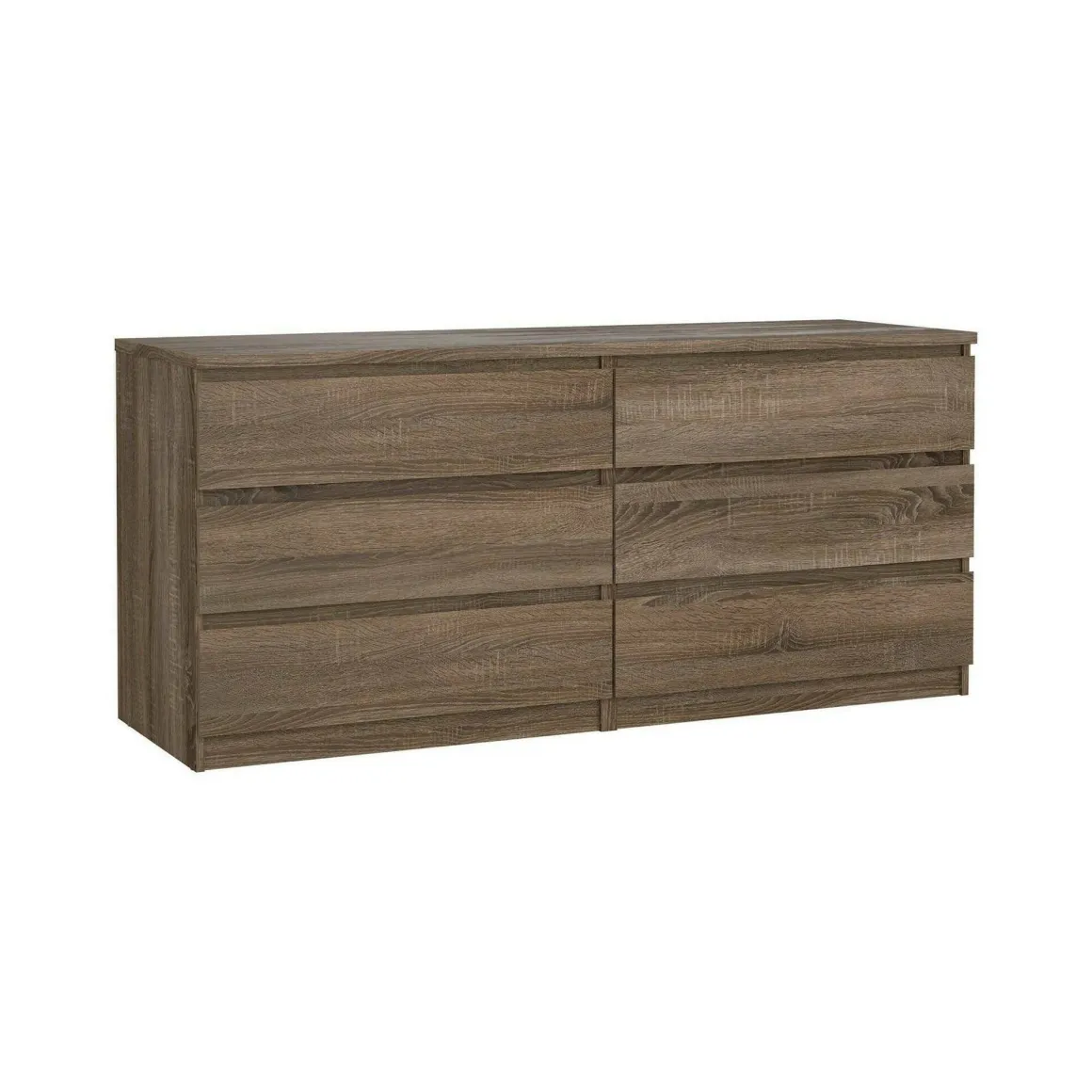 Credenza rovere 153x50x68h cm 6 cassetti - Joyce