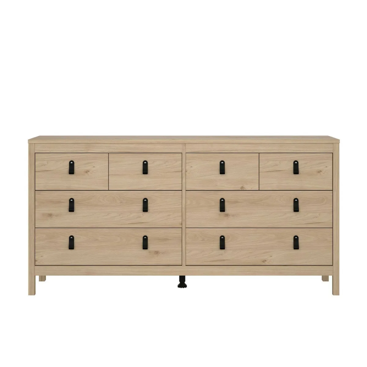 Madie|Credenze > Dmora Credenza rovere 159x38x79h cm 8 cassetti - Kovsova Marrone Rovere