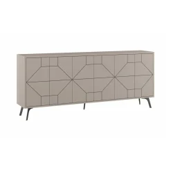Credenza tortora 184x35x77h cm 6 ante - Africo