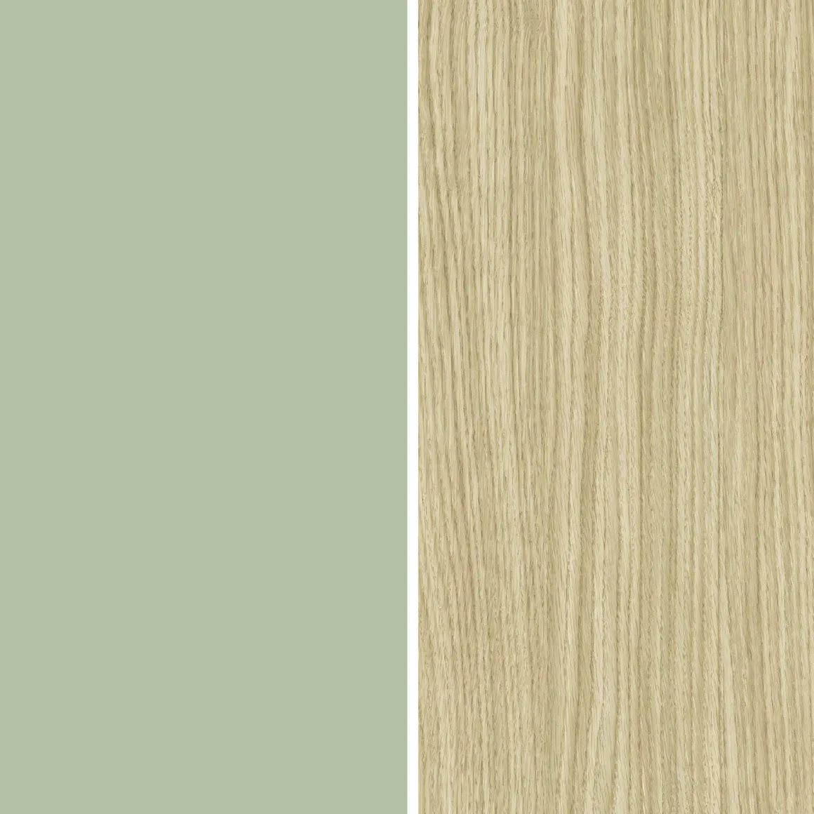 Credenza Verde 3 Ripiani Apertura Battente, a Ribalta 200x45x85.5h cm, 5 Ante - Pulfero