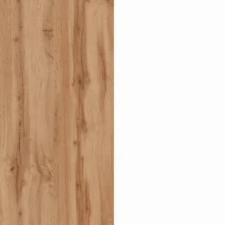 Cucine|Cucina > Dmora Cucina Bianco Lucido Marrone Rovere un Cassetto 19 Ripiani, Modulabile Made in Italy - Attiko Marrone Rovere, Bianco Lucido