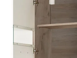 Cucine > Dmora Cucina Bianco Marrone Rovere un Cassetto 4 Ripiani, 6 Ante - Lanzo Marrone, Bianco Rovere