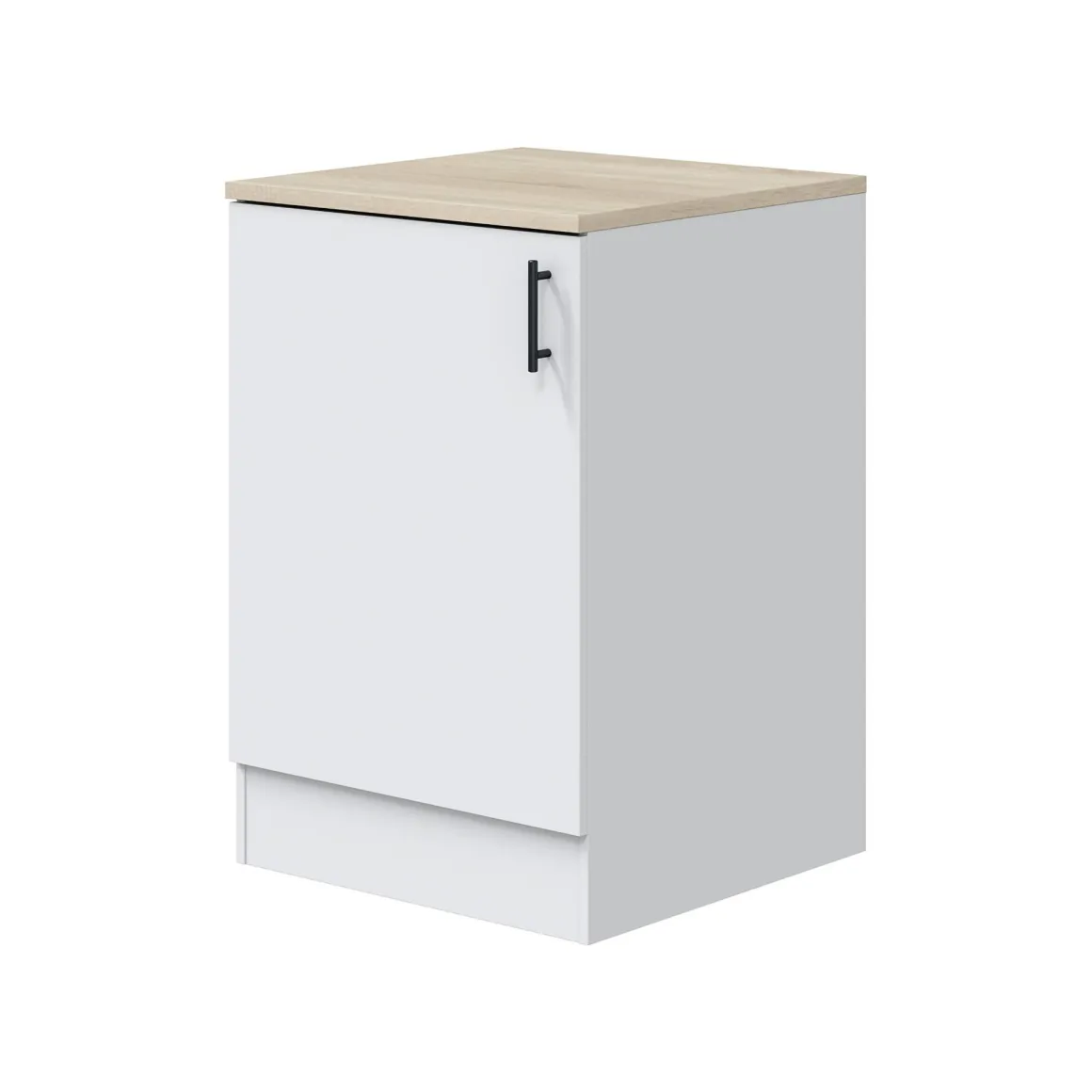 Cucine > Dmora Cucina Bianco Marrone Rovere un Cassetto Modulabile, 6 Ripiani - Telinea Marrone, Bianco Rovere