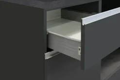Cucina Grigio Ardesia Grigio Ardesia un Cassetto 19 Ripiani, Modulabile Made in Italy - Attiko