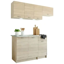 Cucine > Dmora Cucina Modulabile un Cassetto, un Ripiano - Teano Marrone Rovere