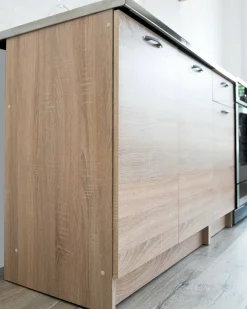 Cucina Marrone Rovere Modulabile un Cassetto, 3 Ripiani - Sora