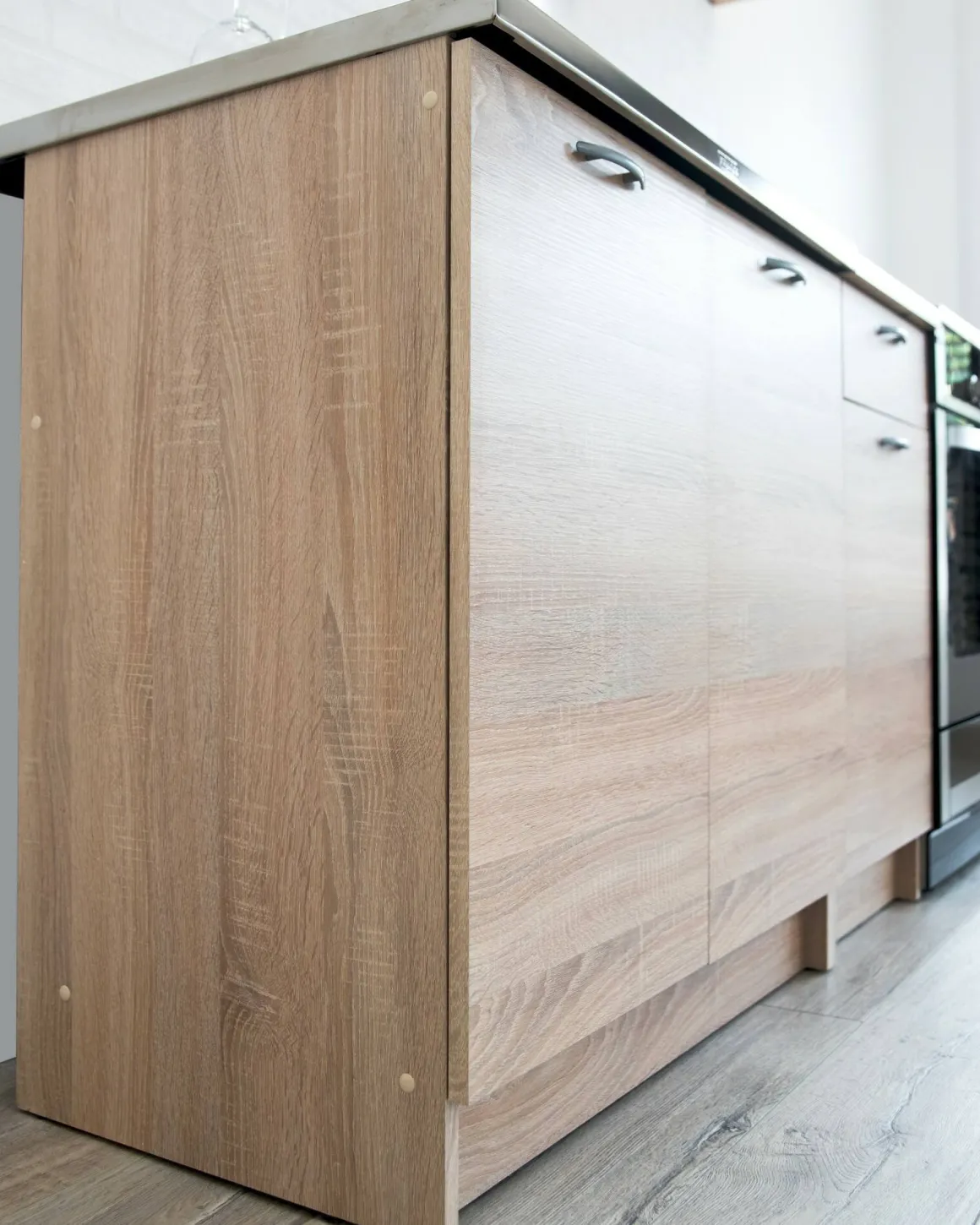 Cucina Marrone Rovere Modulabile un Cassetto, 3 Ripiani - Sora
