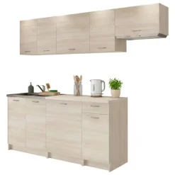Cucina Marrone Rovere Modulabile un Cassetto, un Ripiano - Urzulei