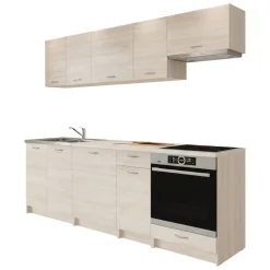 Cucine > Dmora Cucina un Ripiano Modulabile, un Cassetto - Camerino Marrone Rovere