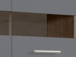 Cucine > Dmora Cucina Nero Antracite Marrone Rovere un Cassetto 3 Ripiani, 6 Ante - Lanzo Marrone Rovere, Nero Antracite