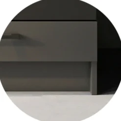 Cucina Nero Antracite un Ripiano Modulabile, un Cassetto - Covor