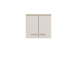 Dispensa da Cucina Beige Marrone Rovere Nodi un Ripiano 2 Ante 60x31x56h cm, 2 Vani - Saracena