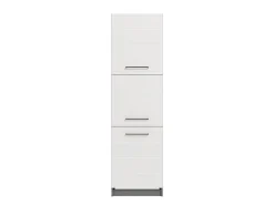 Mobili Dispensa > Dmora Dispensa da Cucina Bianco Grigio un Cassetto 2 Ripiani 55x60x82h cm, Apertura Scorrevole - Moiolaaa Grigio, Bianco