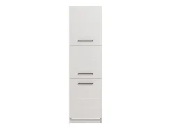 Mobili Dispensa > Dmora Dispensa da Cucina Bianco Nero 5 Ripiani 3 Ante 60x58x215h cm, Apertura Battente - Falmentaa Nero, Bianco