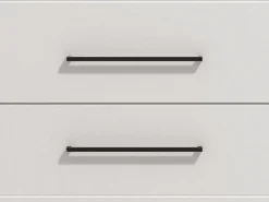 Mobili Dispensa > Dmora Dispensa da Cucina Bianco Nero 5 Ripiani 3 Ante 60x58x215h cm, Apertura Battente - Falmentaa Nero, Bianco