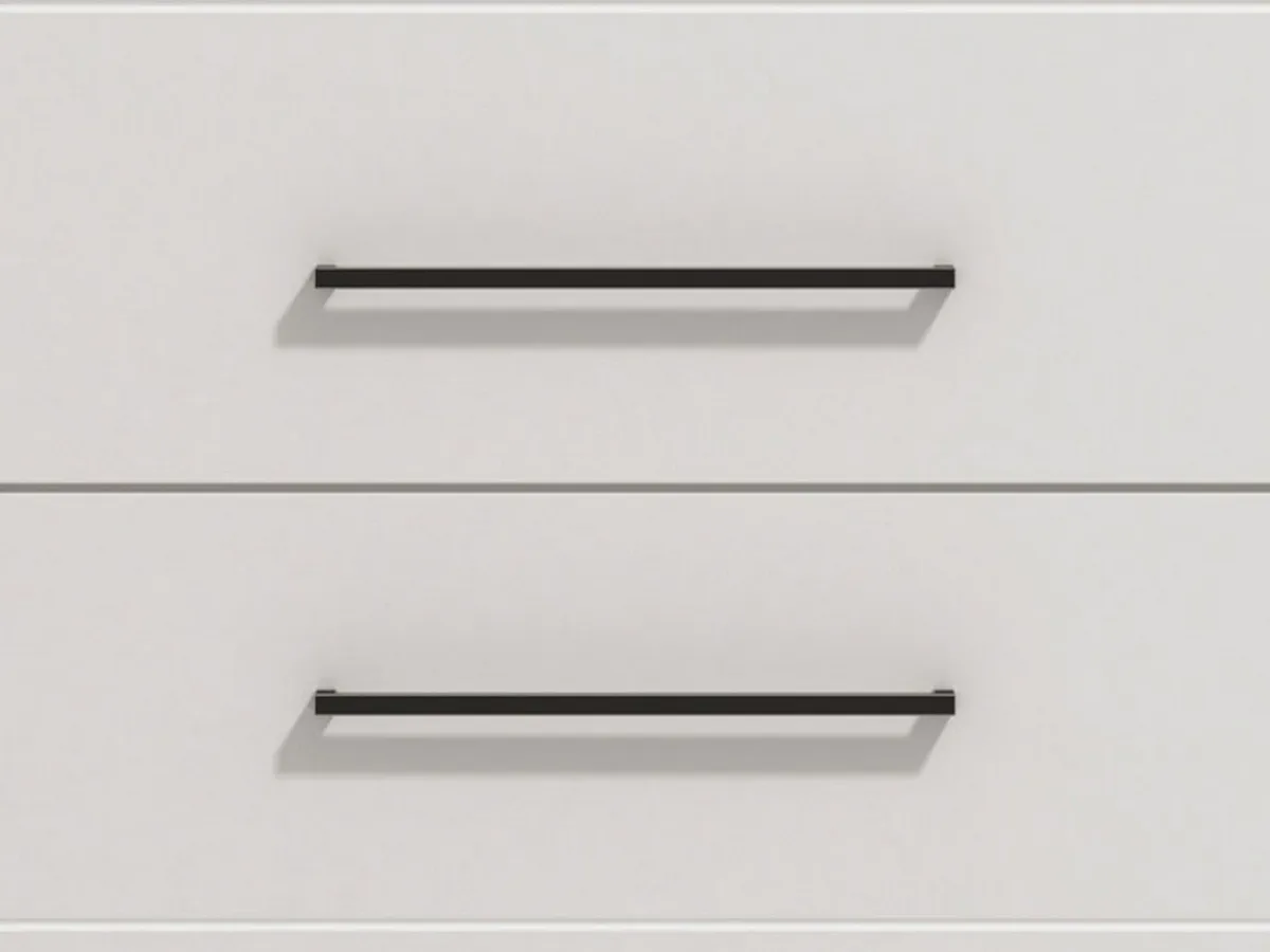 Mobili Dispensa > Dmora Dispensa da Cucina Bianco Nero 5 Ripiani 3 Ante 60x58x215h cm, Apertura Battente - Falmentaa Nero, Bianco