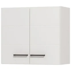 Dispensa da Cucina Bianco Nero un Ripiano 2 Ante 60x30x54h cm, Apertura Battente - Falmenta