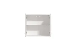 Dispensa da Cucina Bianco Nero un Ripiano 2 Ante 60x30x54h cm, Apertura Battente - Falmenta