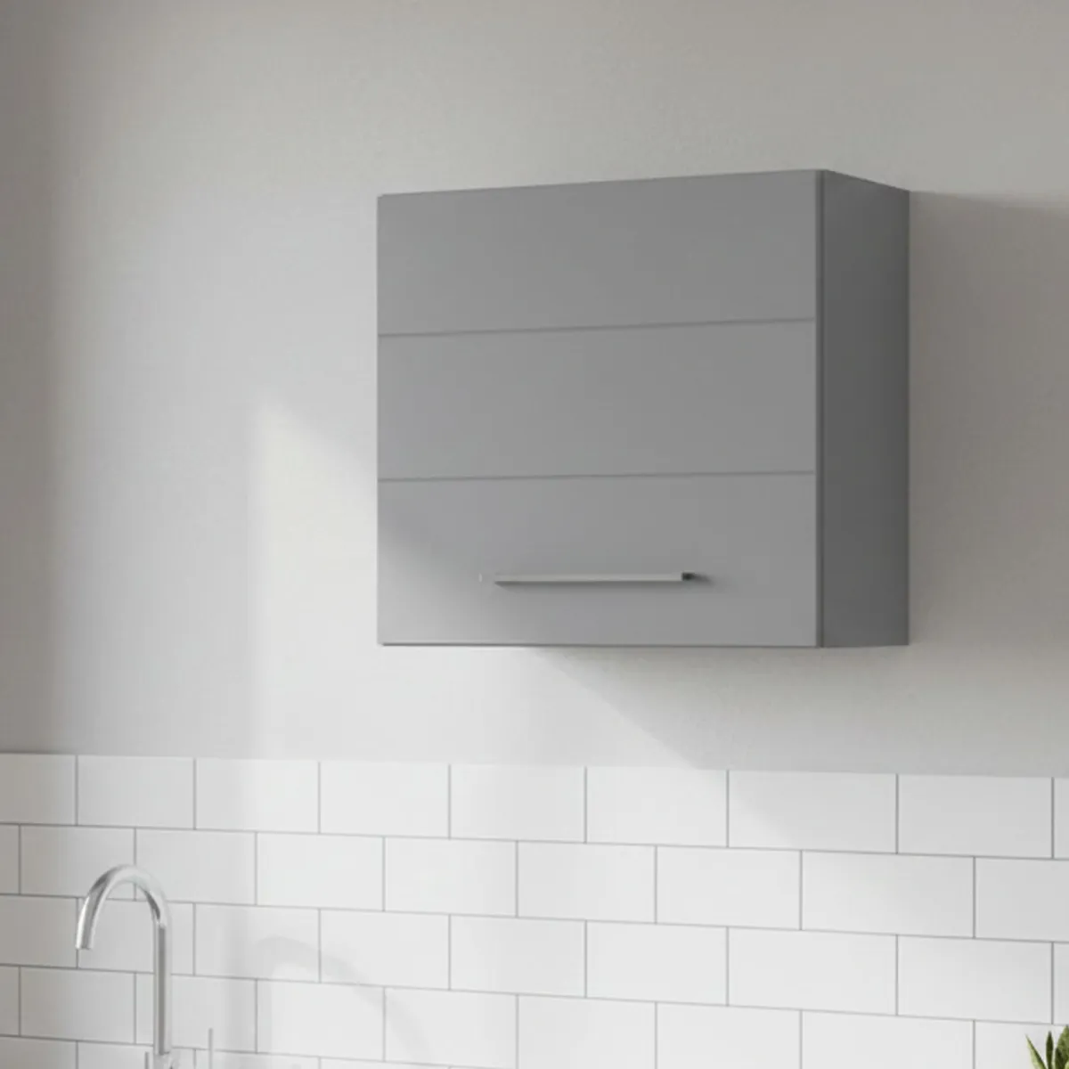 Mobili Dispensa > Dmora Dispensa da Cucina un Cassetto un Ripiano 60x30x57h cm, 2 Vani - Moiola Grigio