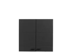 Dispensa da Cucina Nero Antracite un Ripiano 2 Ante 60x30x57h cm, 2 Vani - Palmiano