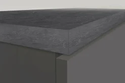 Cucina|Mobili Dispensa > Dmora Dispensa multiuso 2 ante 30x165h cm antracite e ardesia - Atrax Grigio Ardesia, Nero Antracite
