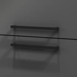 Cucina|Mobili Dispensa > Dmora Dispensa multiuso 2 ante 30x165h cm antracite e ardesia - Atrax Grigio Ardesia, Nero Antracite